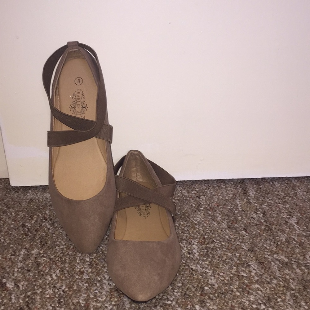 Nude Pointed Toe Flats